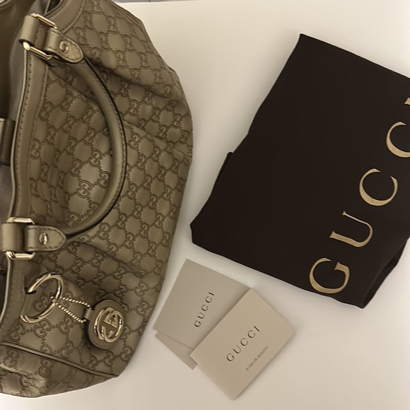 GUCCI Guccissima Sukey Medium Tote Bag GG Leather 14x11x4.5 (LxHxW) - Picture 2 of 15
